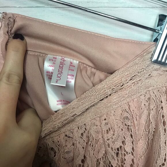 Xhilaration Blush-Pink Laced Skirt - Picture 4 of 6